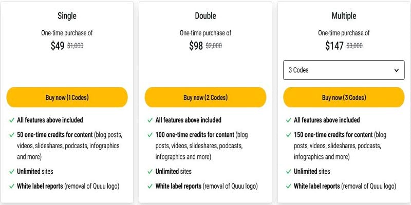 Quuu Promote Pricing