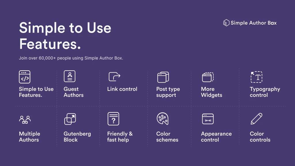 Features of WP Simple Author Box